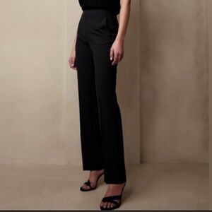 NWT! Banana Republic Black Logan Straight Bootcut Wool Blend Pants - Multiple 💛